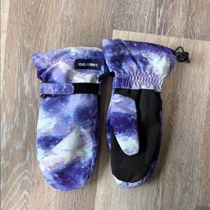 Lands' End Purple Mittens